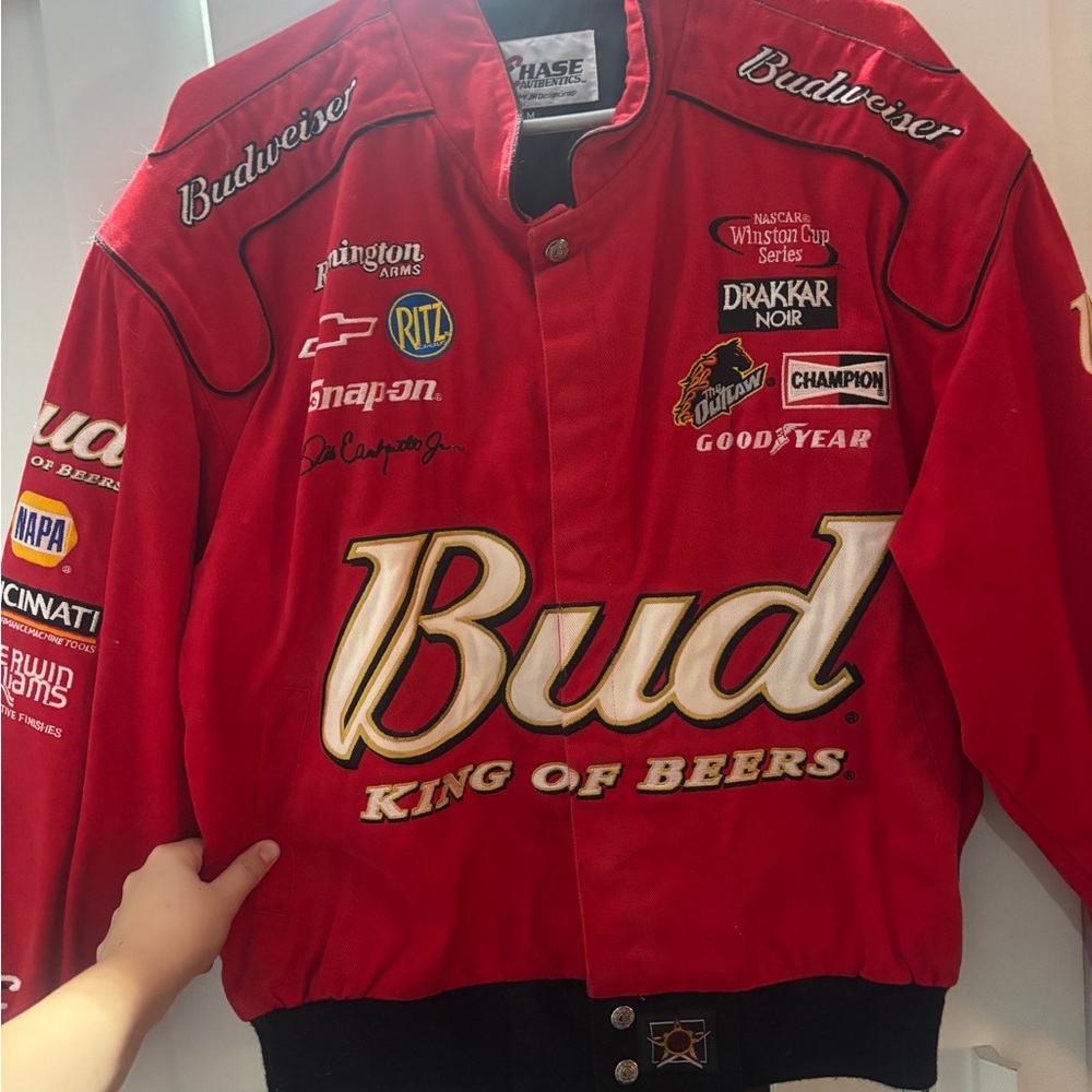 Budweiser Red Racing Jacket with Logos